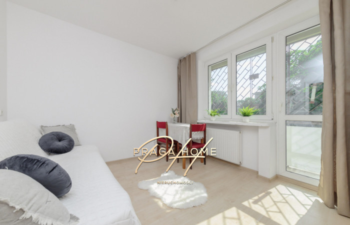 Warszawa, Praga-Południe Saska Kępa, KAWALERKA | SASKA KĘPA | BALKON + PIWNICA